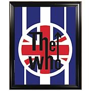 The Who Red White and Blue Framed Mirror Art