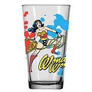 Wonder Woman with Lasso Glass Tumbler