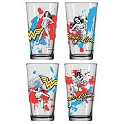 Wonder Woman Glass Tumbler 4-Pack