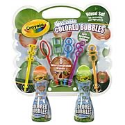 Crayola Washable Colored Bubbles Wand Set