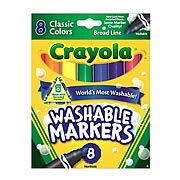 Crayola Classic Washable Broad Line Markers 8-Pack