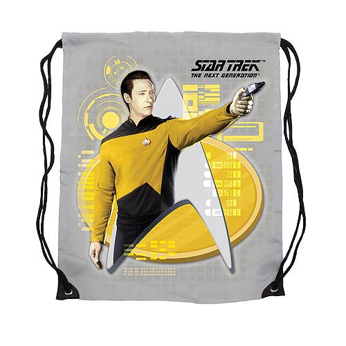 Star Trek: The Next Generation Data Yellow Cinch Bag