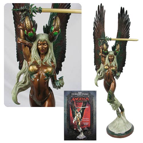 Angelus Faux-Bronze Statue