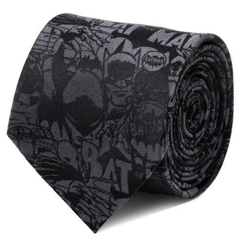Batman Comic Black Italian Silk Tie