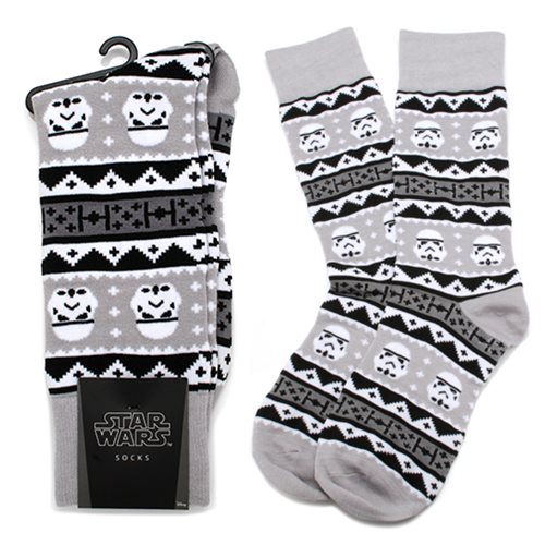 Star Wars Stormtrooper Holiday Edition Tacky Sweater Socks