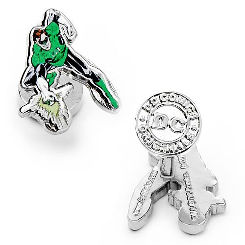 Green Lantern Punching Cufflinks