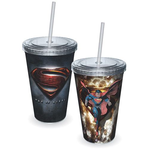 Superman Man of Steel Movie Logo Acrylic Travel Cup
