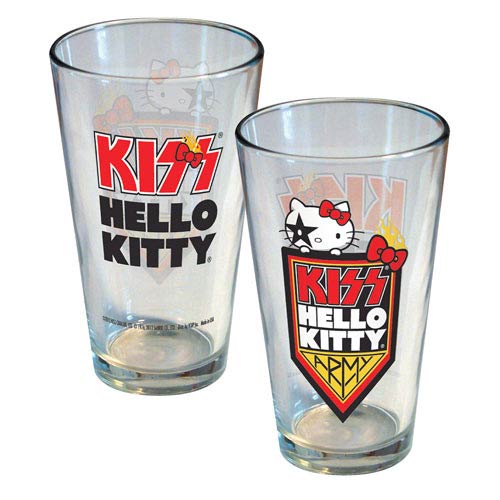 Hello Kitty KISS Army Pint Glass