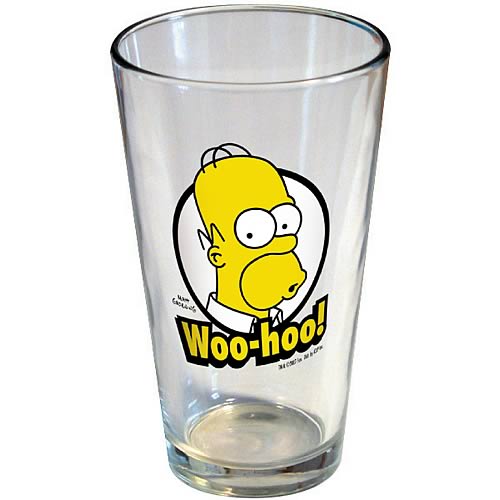 Simpsons Homer Woo-Hoo Pint Glass
