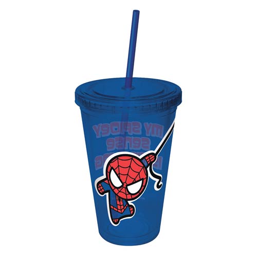 Spider-Man Kawaii Colored Acrylic Travel Cup
