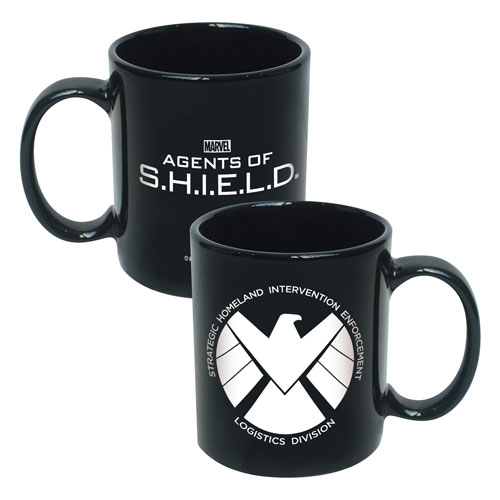 Agents of SHIELD Logo 20 oz. Black Ceramic Mug