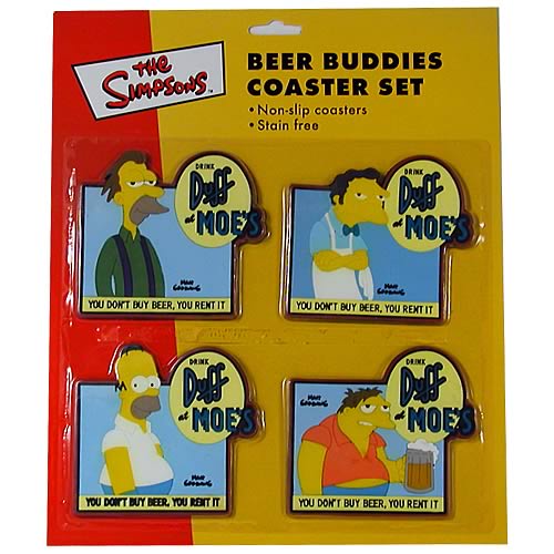 Simpsons Beer Buddies Coaster Set