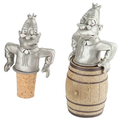 Simpsons Grampa Pewter Wine Stopper