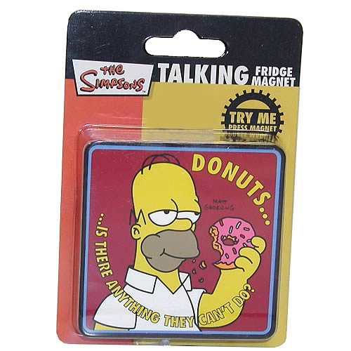 Simpsons Donuts... Homer Simpson Talking Magnet