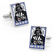 Star Wars Join Us Or Die Darth Vader Propaganda Cufflinks