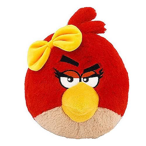 Angry Birds Red Girl 16-Inch Talking Plush