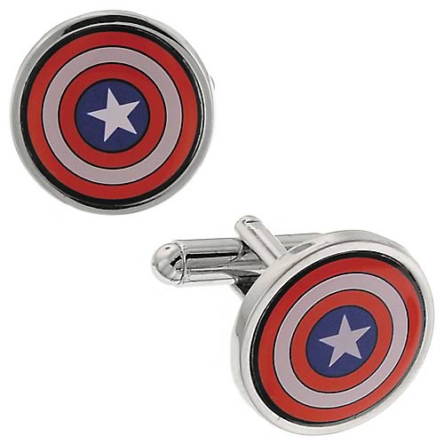 Captain America Shield Cufflinks