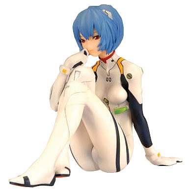 Neon Genesis Evangelion Sitting Rei in Plug Suit Statue