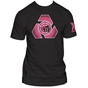 Godzilla Final Wars Earth Defense Logo 2 Black T-Shirt