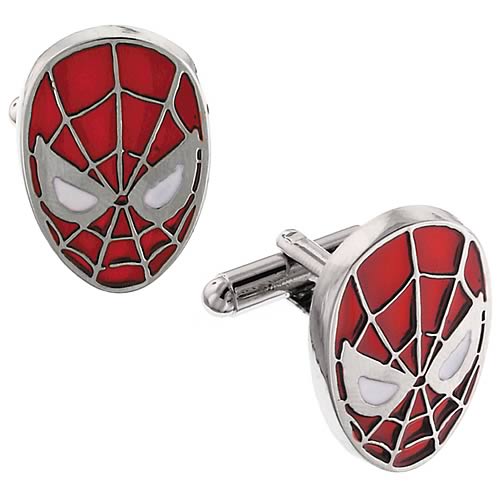 Spider-Man Head Cufflinks