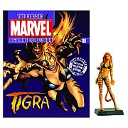 Marvel Figurine Collector Magazine with Tigra Figure