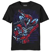 Deadpool and Spider-Man Dual Danger Black T-Shirt