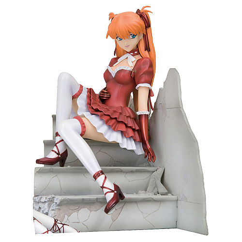 Evangelion Asuka Langley Crimson Dress Statue