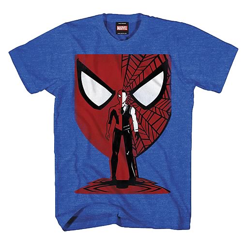 Spider-Man Vector Mask Blue Heather T-Shirt