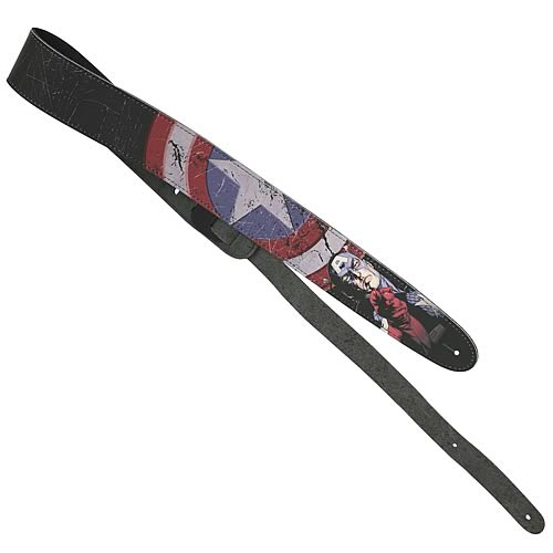 Captain America Leather Guitar Strap