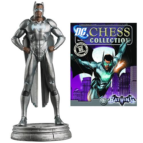 DC Superhero Batwing White Pawn Chess Piece with Magazine