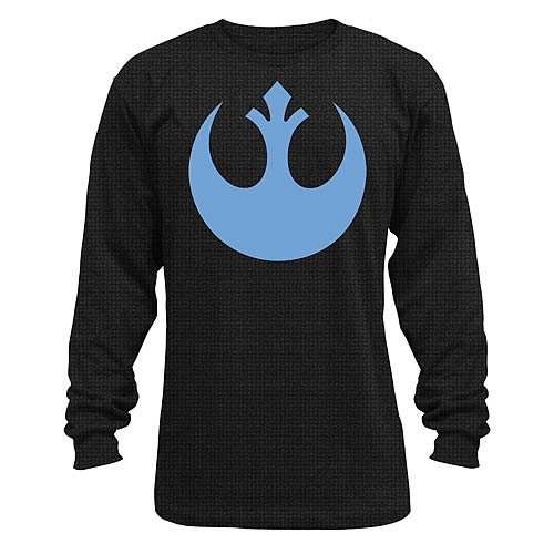 Star Wars Rebel Symbol Black Thermal Long Sleeve T-Shirt