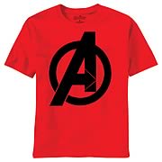 Avengers Movie Bold Logo Red T-Shirt