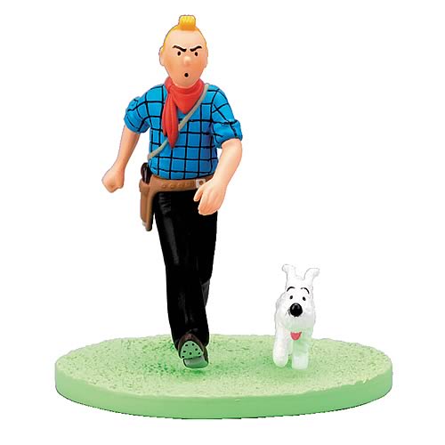 Adventures of Tintin Cowboy Tintin Box Cover Statue