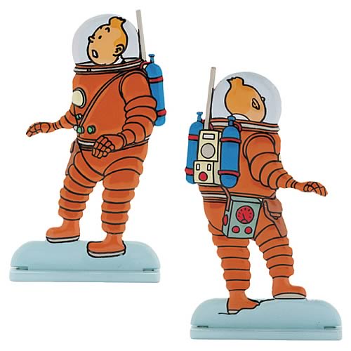 Adventures of Tintin Explorers On The Moon Statue