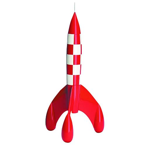 Adventures of Tintin Rocket Statue