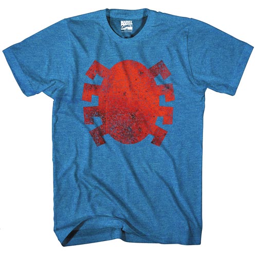Spider-Man Dead Logo Blue Heather T-Shirt