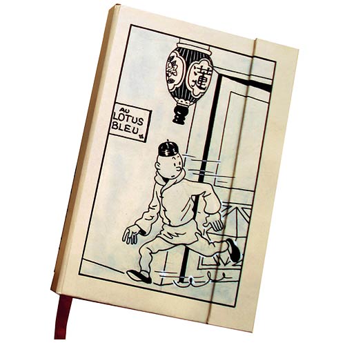 Adventures of Tintin Blue Lotus Cover Notebook