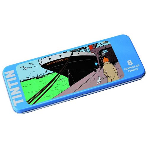 Adventures of Tintin Boat Karaboutjan Pencil Set 8-Pack