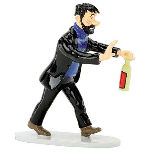 Adventures of Tintin Haddock with Bottle Painted Lead Statue