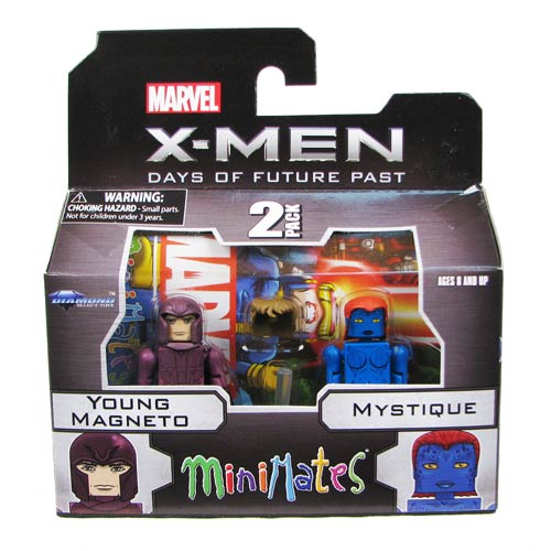 X-Men Days of Future Past Magneto and Mystique Minimates