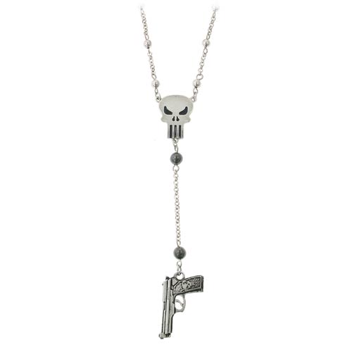 Punisher Gun Charm Necklace