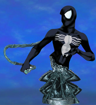 Black Costume Spider-Man Bust