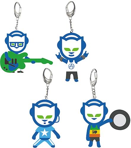 Napster 3-inch Pvc Keychain Set