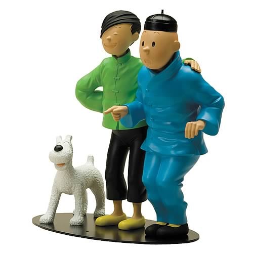 Adventures of Tintin Chang Meets Tintin Resin Statue