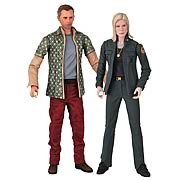 Battlestar Galactica Leoben and Starbuck Action Figures