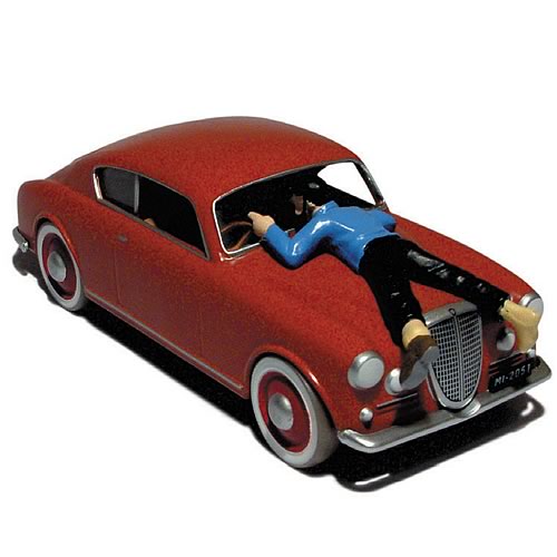 Adventures of Tintin Lancia Aurelia Car with Haddock Statue