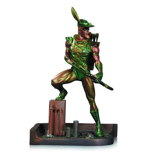 Green Arrow Patina Statue