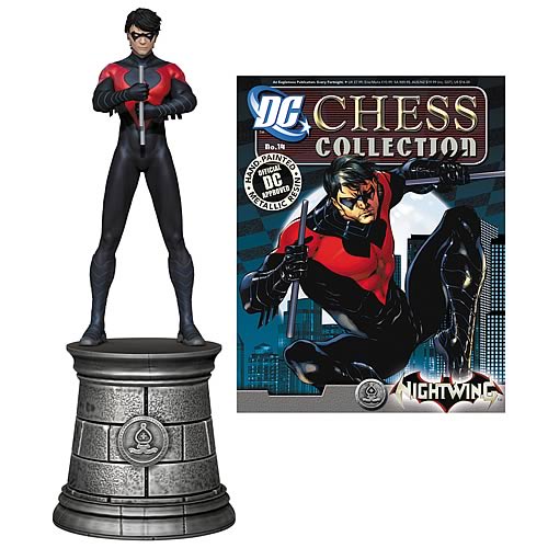 Batman Superhero Nightwing Chess Piece & Collector Magazine