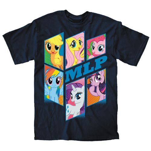 My Little Pony Brony Bunch Navy Blue T-Shirt