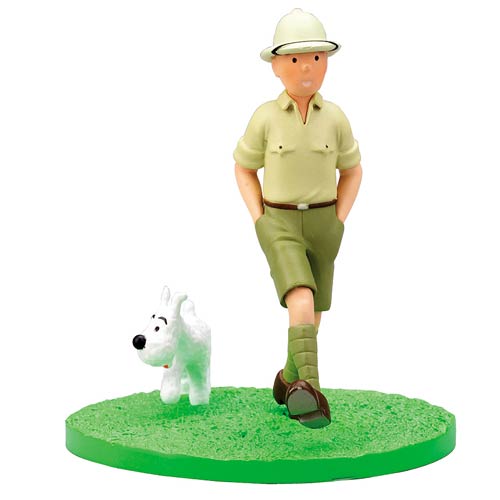 Adventures of Tintin Explorer Box Scene Mini-Statue